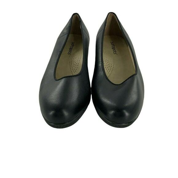 Softspots Shoes Womens Size 9.5 Comfort Leather Wedge Heels Round Toe Slip-On - Picture 1 of 6